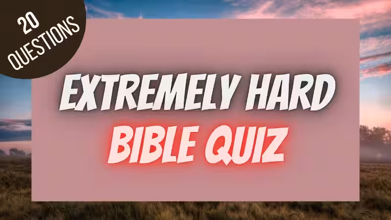 Auf der Suche nach einem Hard Bible Quiz? Dein ultimatives Leitfaden!