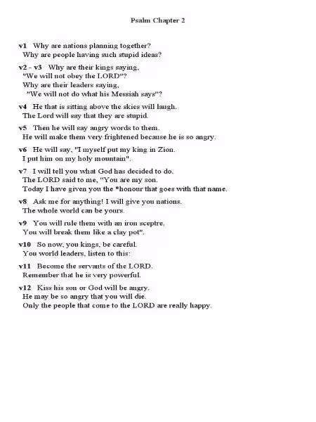 Psalm 2: Eine Erklärung