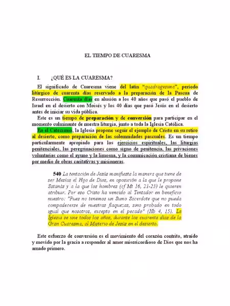 Qué es el tiempo de Cuaresma?