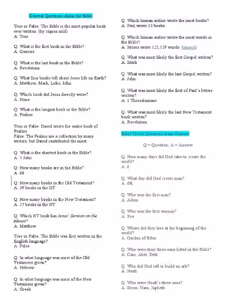 Fragen zur Bibel: Eine Reise in die Welt der heiligen Schriften Fragen zur Bibel: Eine Reise in die Welt der heiligen Schriften