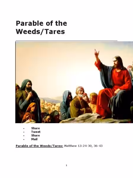 Die Geschichte der Unkräuter: Eine tiefere Betrachtung der Gleichnis vom Unkraut Die Geschichte der Unkräuter: Eine tiefere Betrachtung der Gleichnis vom Unkraut