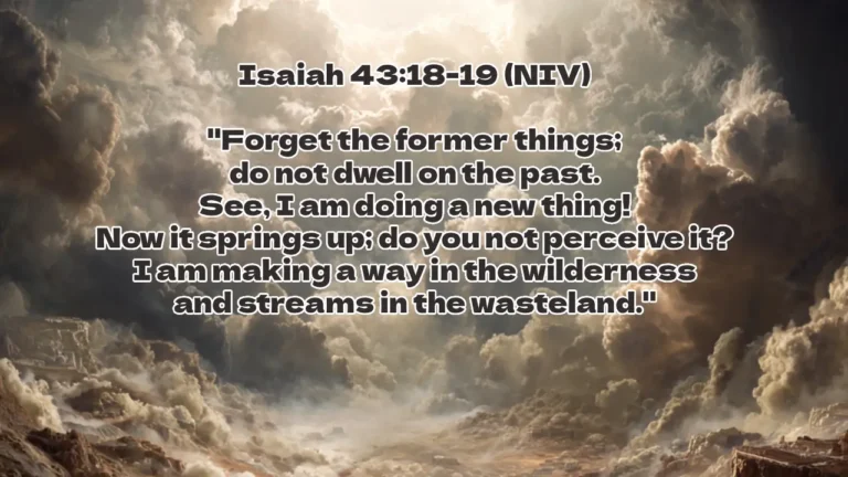 isaiah 43 18 2019 explained
