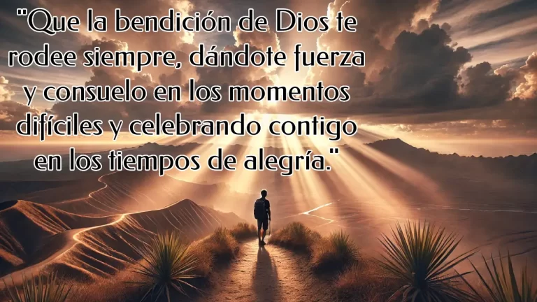 Que la bendición de dios te acompañe