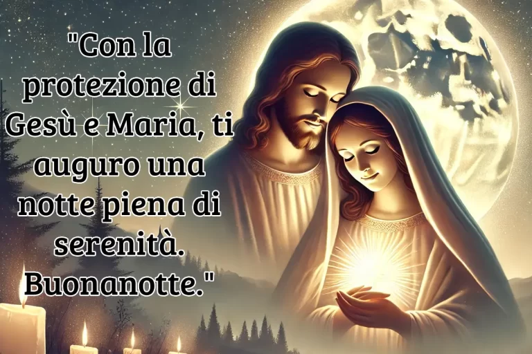 buonanotte con gesù e maria immagini