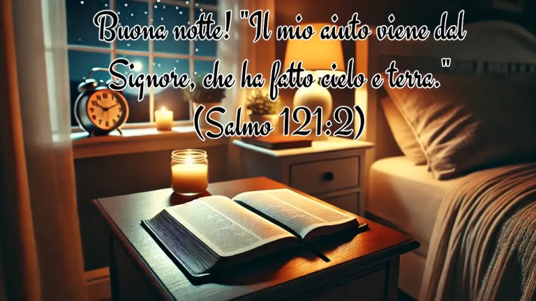 buona notte con versetti biblici
