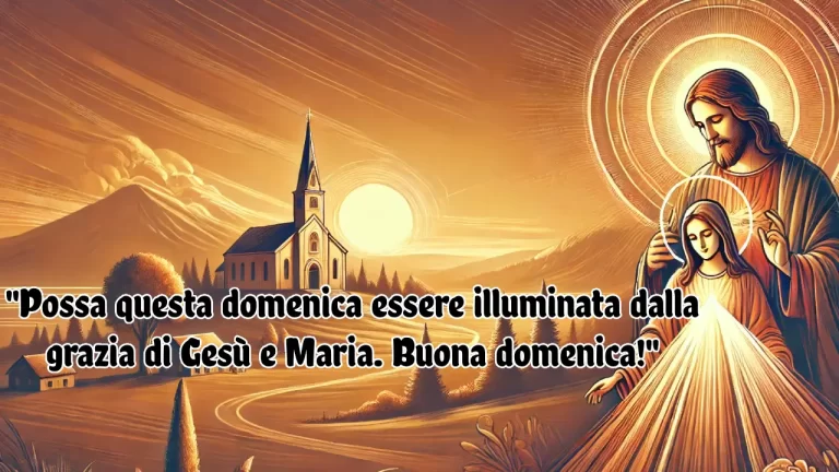 buona domenica con gesù e maria
