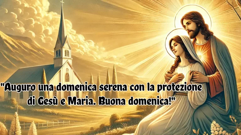 buona domenica con gesù e maria