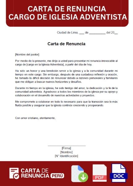 carta-de-renuncia-a-un-cargo-de-la-iglesia-adventista