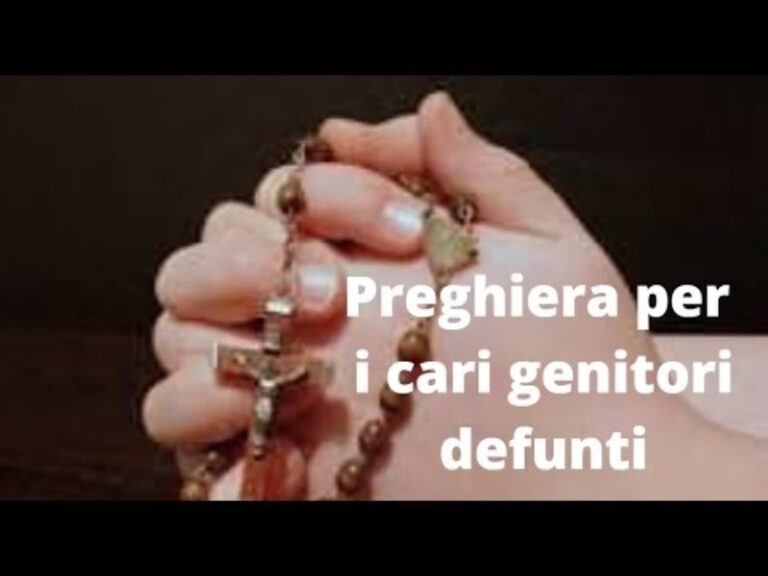 Preghiera per Genitori Defunti