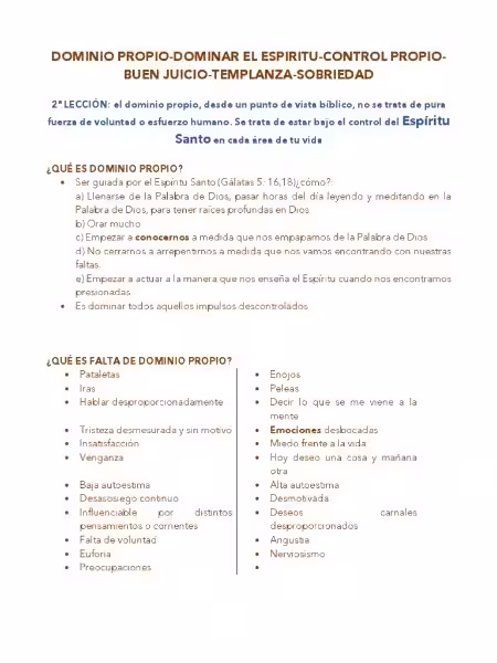 Dominio Propio: Un Significado Bíblico Profundo