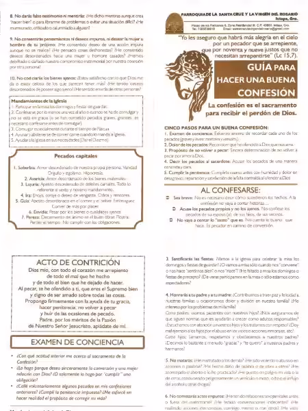 Una Guía para una Buena Confesión: Conectando con Dios y Consigo Mismo
