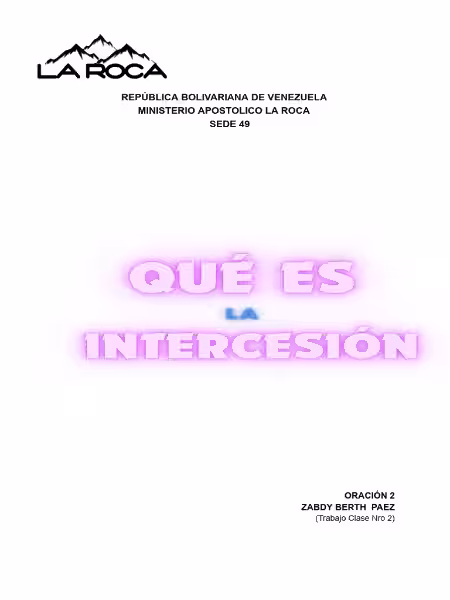 La Intercesión: Un Puente entre Dios y Nosotros