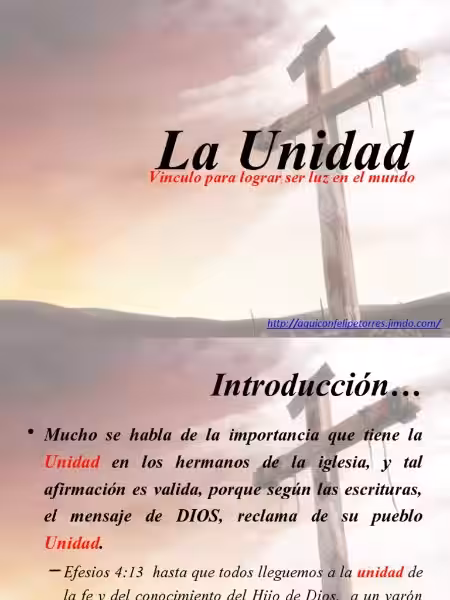Unidad en la Biblia: Más allá de la mera unión