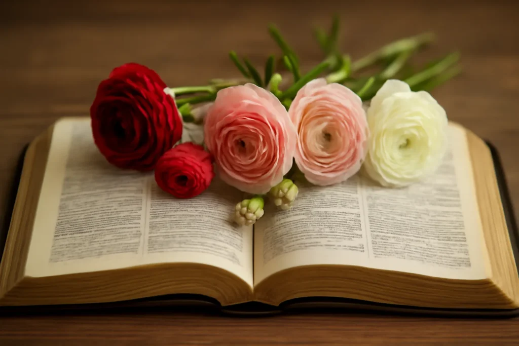 flores con textos biblicos gratis